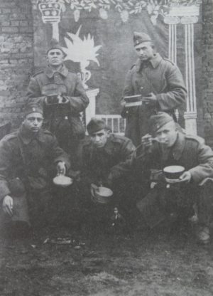 Image of soldiers from Rena Molho's talk, “Problems of Incorporating the Holocaust into the Greek Collective Memory”