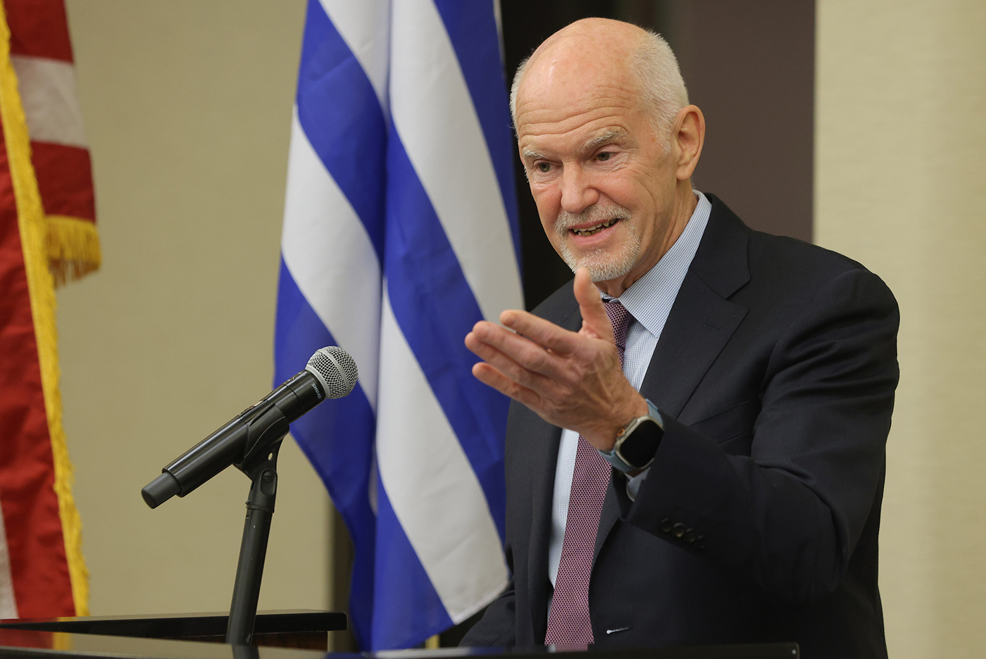 Image of former Greek prime Minister George Papandreou