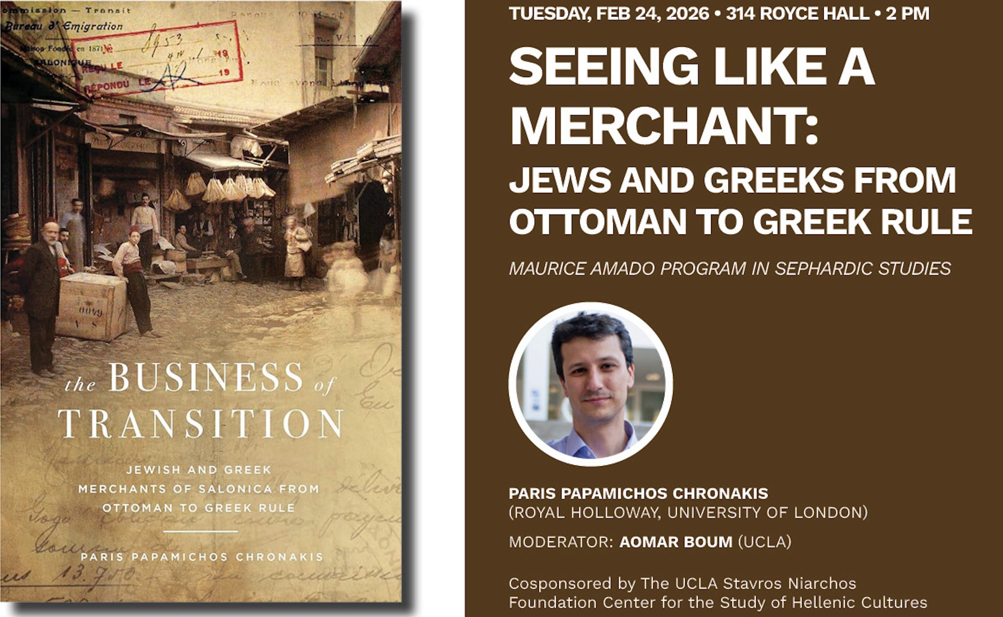 Seeing like a Merchant lecture flyer