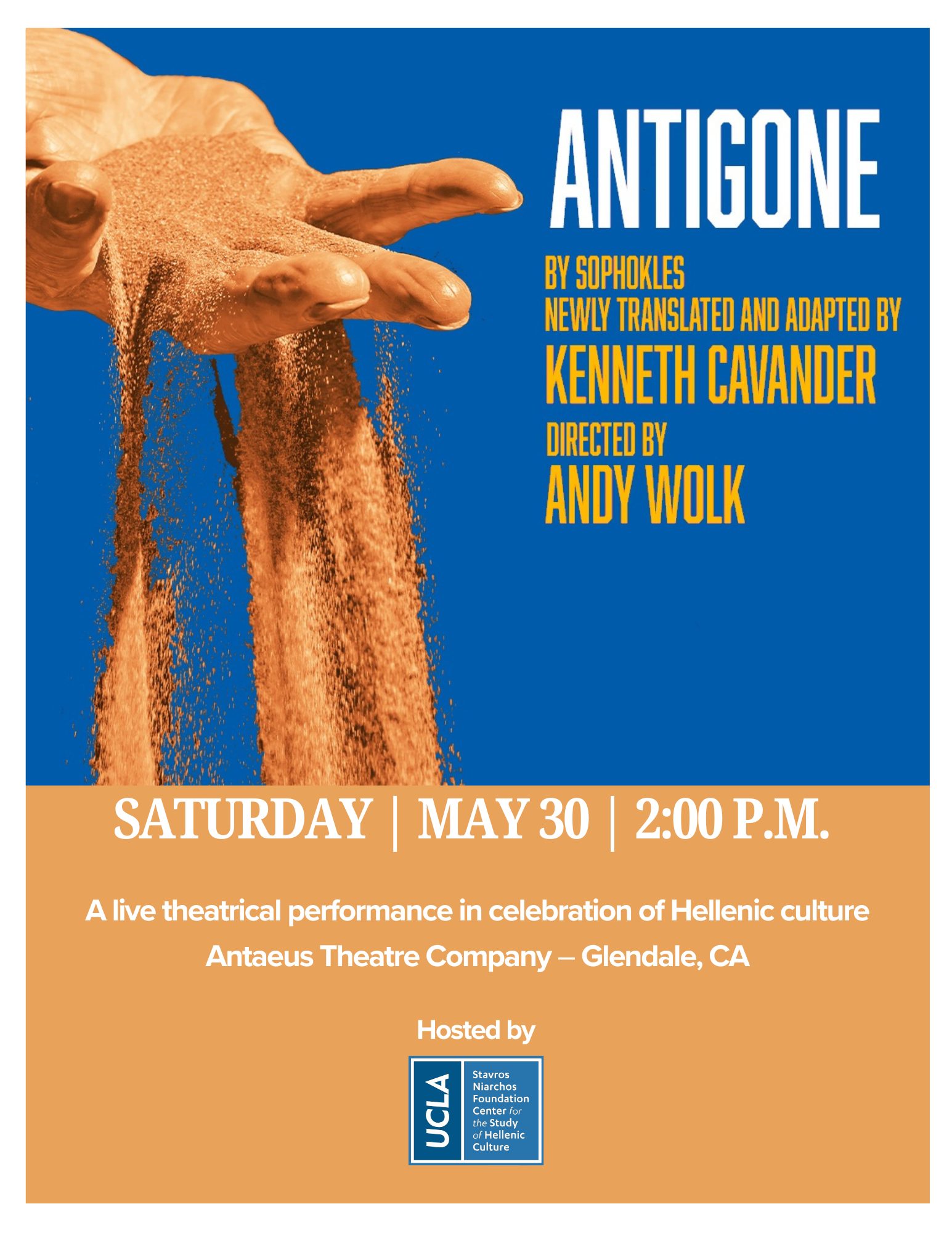 Antigone Theatrical Production Flyer