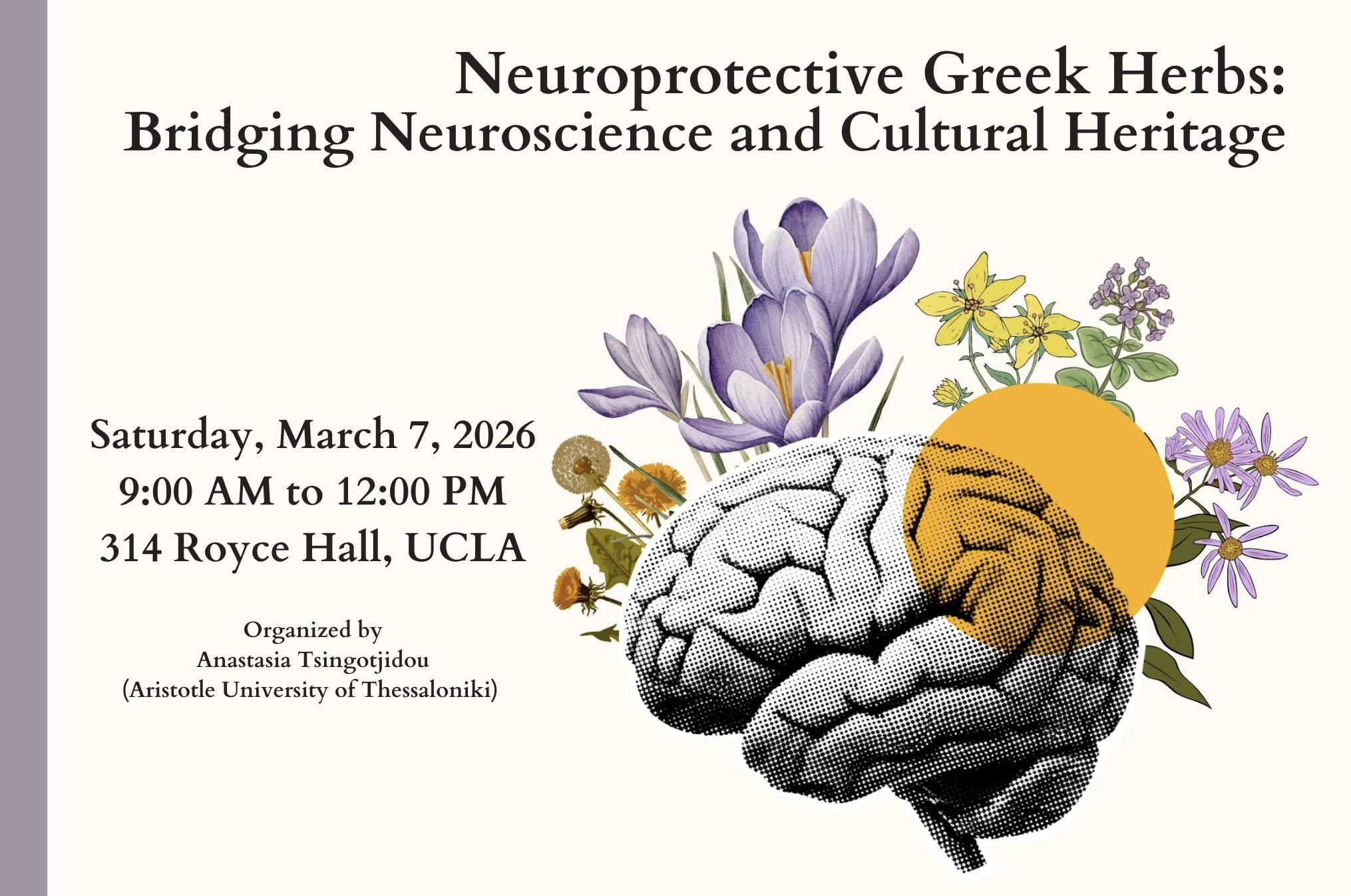 Image of Neuroprotective Greek Herbs Seminar flyer